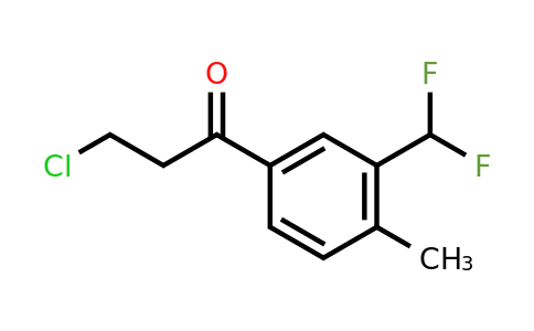 1806371-51-6 | 3-Chloro-1-(3-(difluoromethyl)-4-methylphenyl)propan-1-one