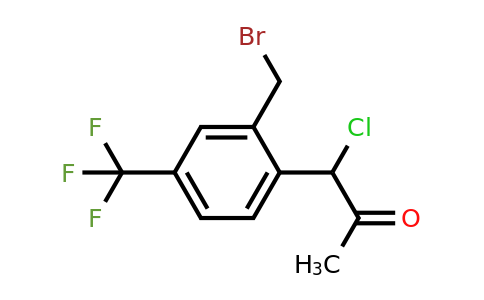 1806371-84-5 | 1-(2-(Bromomethyl)-4-(trifluoromethyl)phenyl)-1-chloropropan-2-one