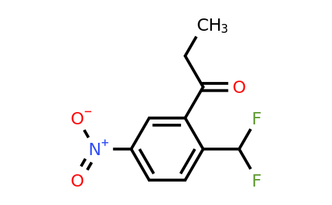 1806372-21-3 | 1-(2-(Difluoromethyl)-5-nitrophenyl)propan-1-one