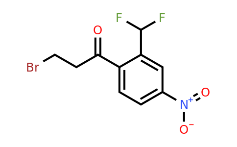 1806372-31-5 | 3-Bromo-1-(2-(difluoromethyl)-4-nitrophenyl)propan-1-one
