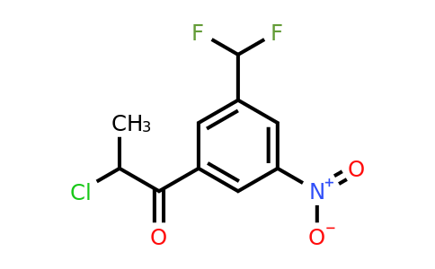 1806372-40-6 | 2-Chloro-1-(3-(difluoromethyl)-5-nitrophenyl)propan-1-one