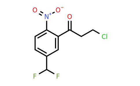 1806372-46-2 | 3-Chloro-1-(5-(difluoromethyl)-2-nitrophenyl)propan-1-one