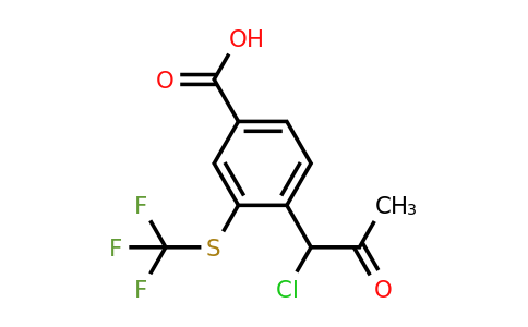 1806374-64-0 | 4-(1-Chloro-2-oxopropyl)-3-(trifluoromethylthio)benzoic acid