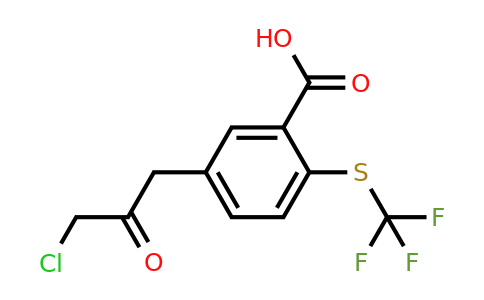 1806374-67-3 | 5-(3-Chloro-2-oxopropyl)-2-(trifluoromethylthio)benzoic acid