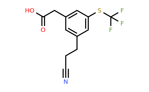 1806375-01-8 | 3-(2-Cyanoethyl)-5-(trifluoromethylthio)phenylacetic acid