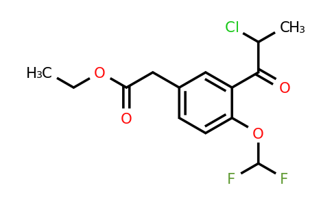 1806375-15-4 | Ethyl 3-(2-chloropropanoyl)-4-(difluoromethoxy)phenylacetate