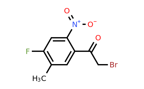 1806375-37-0 | 4'-Fluoro-5'-methyl-2'-nitrophenacyl bromide