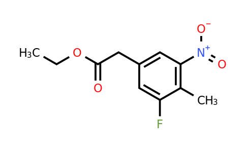 Ethyl 3-fluoro-4-methyl-5-nitrophenylacetate