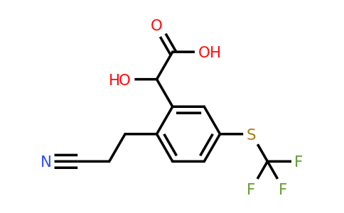 1806376-26-0 | 2-(2-Cyanoethyl)-5-(trifluoromethylthio)mandelic acid