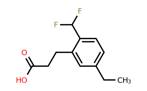 1806376-28-2 | 2-(Difluoromethyl)-5-ethylphenylpropanoic acid