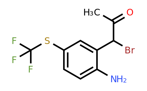1806376-37-3 | 1-(2-Amino-5-(trifluoromethylthio)phenyl)-1-bromopropan-2-one