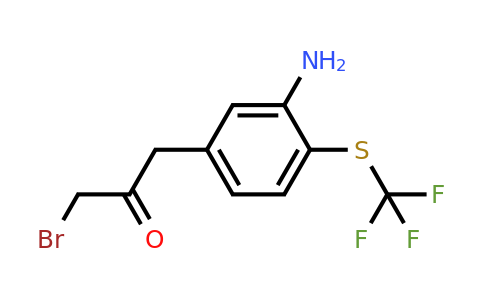 1806376-47-5 | 1-(3-Amino-4-(trifluoromethylthio)phenyl)-3-bromopropan-2-one