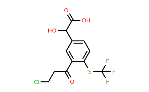 1806376-51-1 | 3-(3-Chloropropanoyl)-4-(trifluoromethylthio)mandelic acid