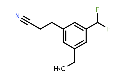 1806376-56-6 | 3-(Difluoromethyl)-5-ethylphenylpropanenitrile