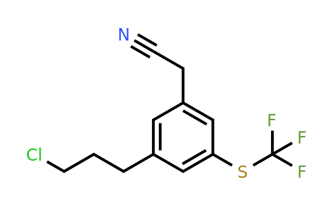 1806376-91-9 | 3-(3-Chloropropyl)-5-(trifluoromethylthio)phenylacetonitrile