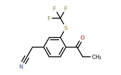 1806377-02-5 | 4-Propionyl-3-(trifluoromethylthio)phenylacetonitrile