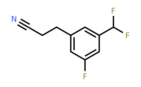 1806377-29-6 | 3-(Difluoromethyl)-5-fluorophenylpropanenitrile
