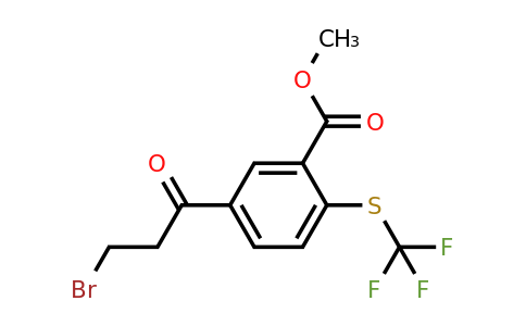1806377-68-3 | Methyl 5-(3-bromopropanoyl)-2-(trifluoromethylthio)benzoate