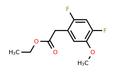 1806377-79-6 | Ethyl 2,4-difluoro-5-methoxyphenylacetate