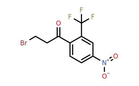 1806378-04-0 | 3-Bromo-1-(4-nitro-2-(trifluoromethyl)phenyl)propan-1-one