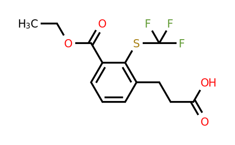 1806378-14-2 | Ethyl 3-(2-carboxyethyl)-2-(trifluoromethylthio)benzoate
