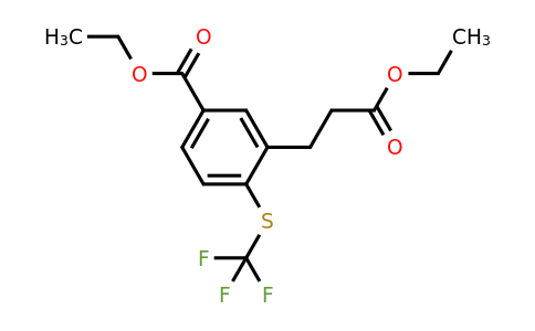 1806378-16-4 | Ethyl 3-(3-ethoxy-3-oxopropyl)-4-(trifluoromethylthio)benzoate