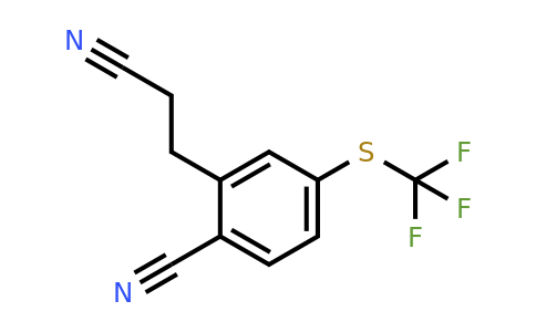 1806379-41-8 | 3-(2-Cyano-5-(trifluoromethylthio)phenyl)propanenitrile