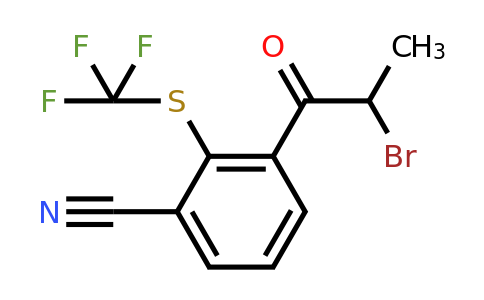 1806379-45-2 | 3-(2-Bromopropanoyl)-2-(trifluoromethylthio)benzonitrile