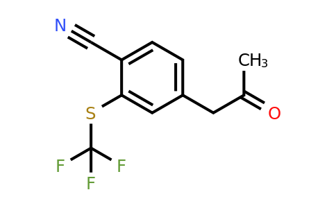 1806379-49-6 | 4-(2-Oxopropyl)-2-(trifluoromethylthio)benzonitrile