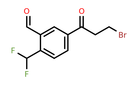 1806379-87-2 | 5-(3-Bromopropanoyl)-2-(difluoromethyl)benzaldehyde
