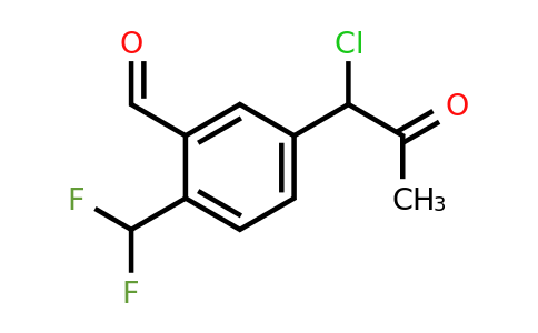 1806380-38-0 | 5-(1-Chloro-2-oxopropyl)-2-(difluoromethyl)benzaldehyde