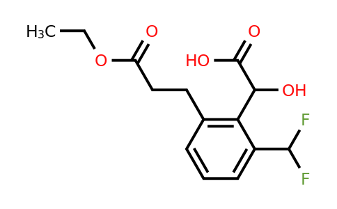 1806380-47-1 | 2-(Difluoromethyl)-6-(3-ethoxy-3-oxopropyl)mandelic acid