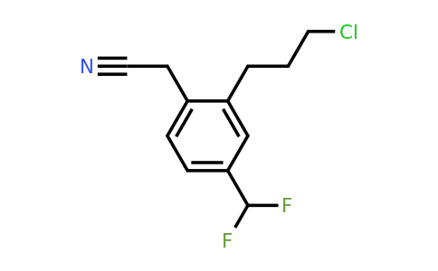 1806381-42-9 | 2-(3-Chloropropyl)-4-(difluoromethyl)phenylacetonitrile