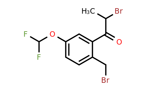 1806381-52-1 | 2-Bromo-1-(2-(bromomethyl)-5-(difluoromethoxy)phenyl)propan-1-one