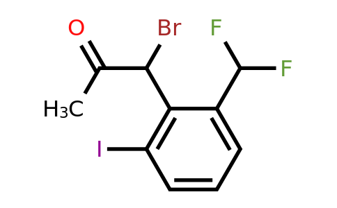 1806381-55-4 | 1-Bromo-1-(2-(difluoromethyl)-6-iodophenyl)propan-2-one