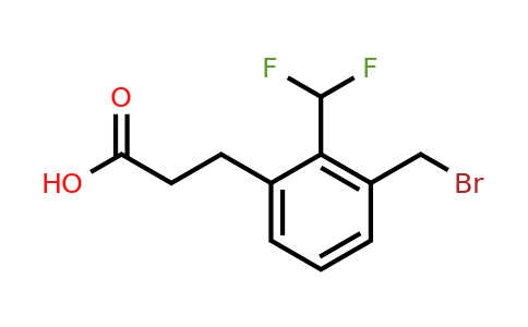 1806381-93-0 | 3-(3-(Bromomethyl)-2-(difluoromethyl)phenyl)propanoic acid