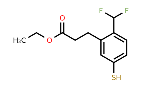 1806382-08-0 | Ethyl 2-(difluoromethyl)-5-mercaptophenylpropanoate