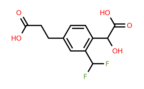 1806382-25-1 | 4-(2-Carboxyethyl)-2-(difluoromethyl)mandelic acid