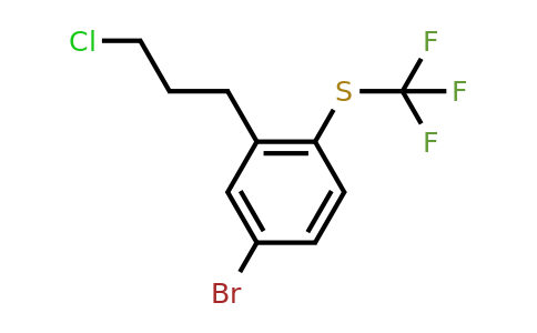 1806382-27-3 | 1-Bromo-3-(3-chloropropyl)-4-(trifluoromethylthio)benzene
