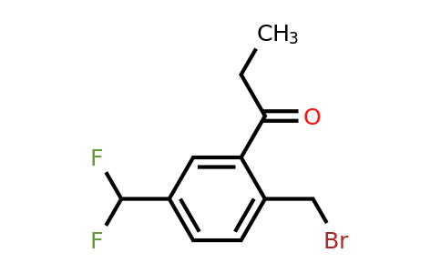 1806382-34-2 | 1-(2-(Bromomethyl)-5-(difluoromethyl)phenyl)propan-1-one