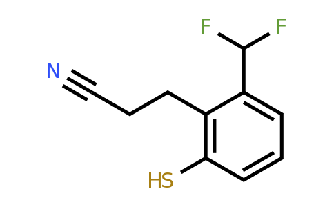 1806382-35-3 | 2-(Difluoromethyl)-6-mercaptophenylpropanenitrile