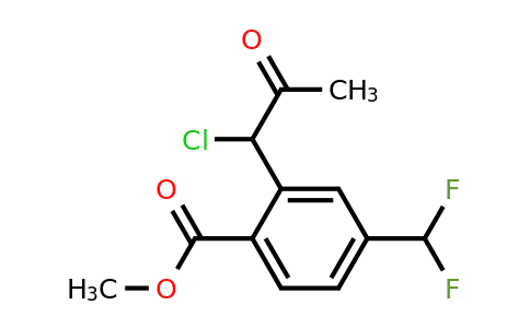 1806382-37-5 | Methyl 2-(1-chloro-2-oxopropyl)-4-(difluoromethyl)benzoate
