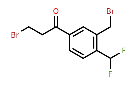 1806382-53-5 | 3-Bromo-1-(3-(bromomethyl)-4-(difluoromethyl)phenyl)propan-1-one