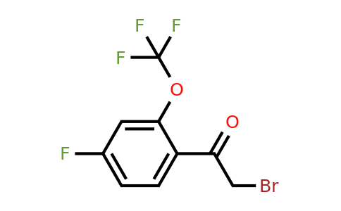 1806382-61-5 | 4'-Fluoro-2'-(trifluoromethoxy)phenacyl bromide