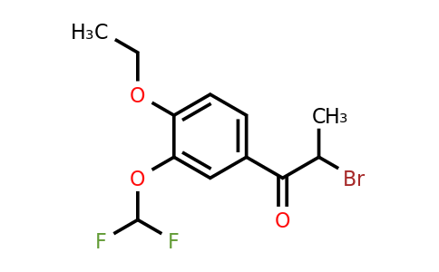 1806382-67-1 | 2-Bromo-1-(3-(difluoromethoxy)-4-ethoxyphenyl)propan-1-one