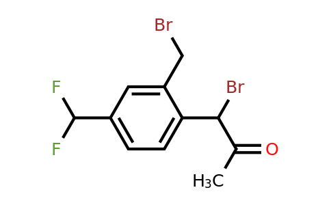 1806382-79-5 | 1-Bromo-1-(2-(bromomethyl)-4-(difluoromethyl)phenyl)propan-2-one