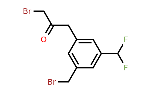 1806382-86-4 | 3-Bromo-1-(3-(bromomethyl)-5-(difluoromethyl)phenyl)propan-2-one