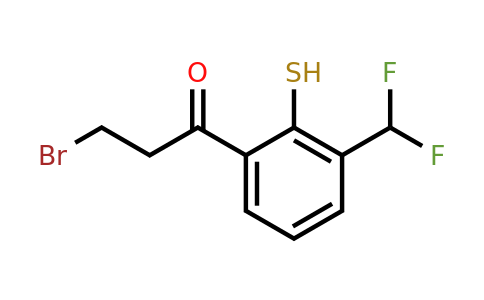 1806382-92-2 | 3-Bromo-1-(3-(difluoromethyl)-2-mercaptophenyl)propan-1-one