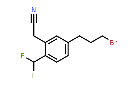 1806383-04-9 | 5-(3-Bromopropyl)-2-(difluoromethyl)phenylacetonitrile