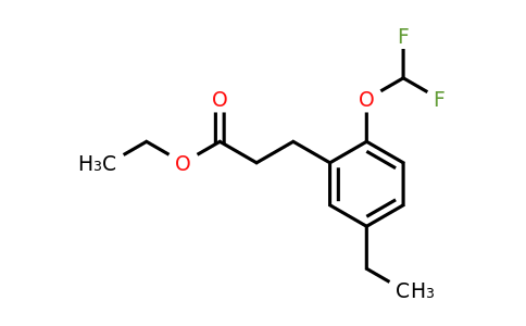 1806383-15-2 | Ethyl 2-(difluoromethoxy)-5-ethylphenylpropanoate